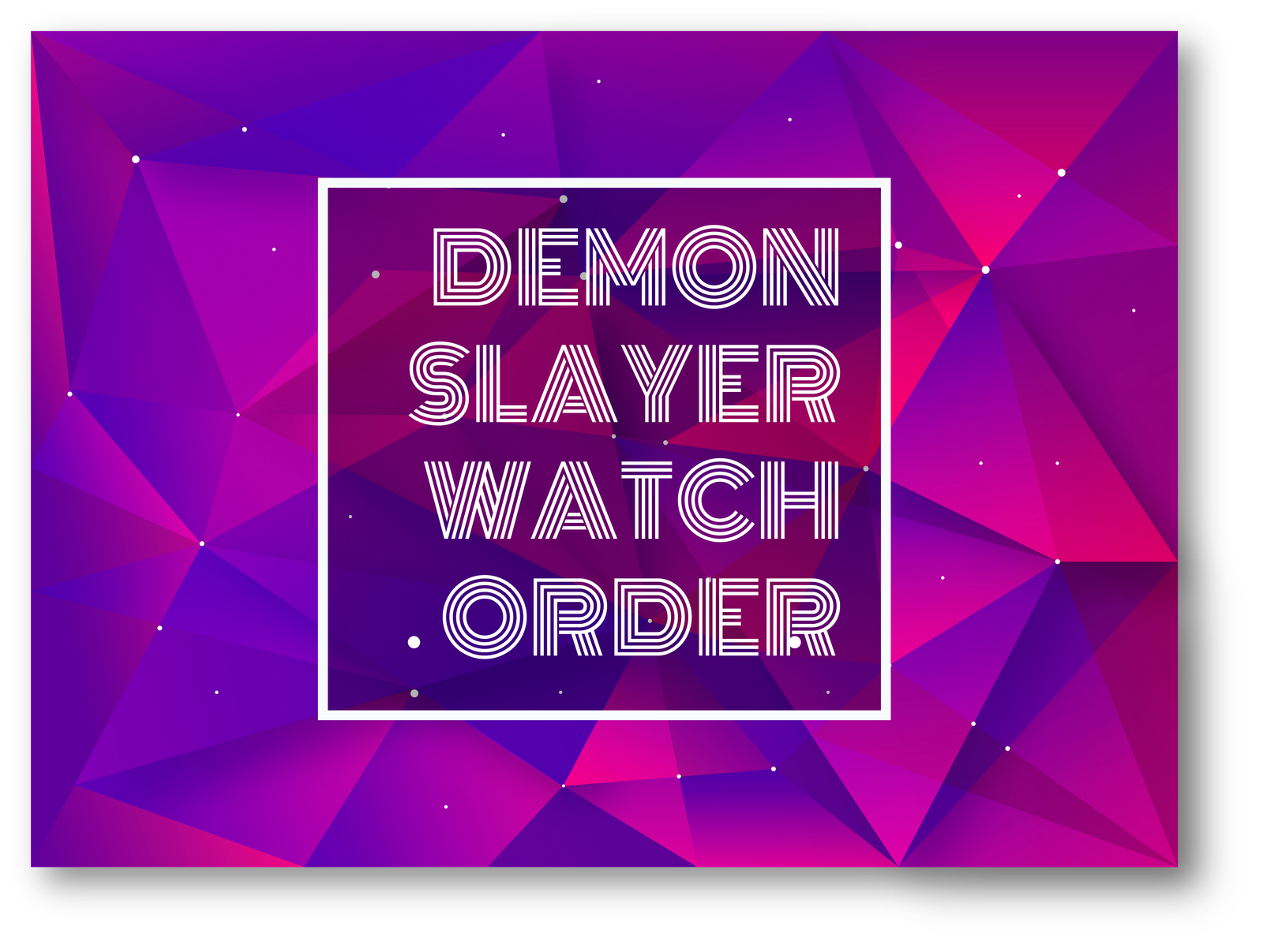 Text Image written in Demon Slayer watch order