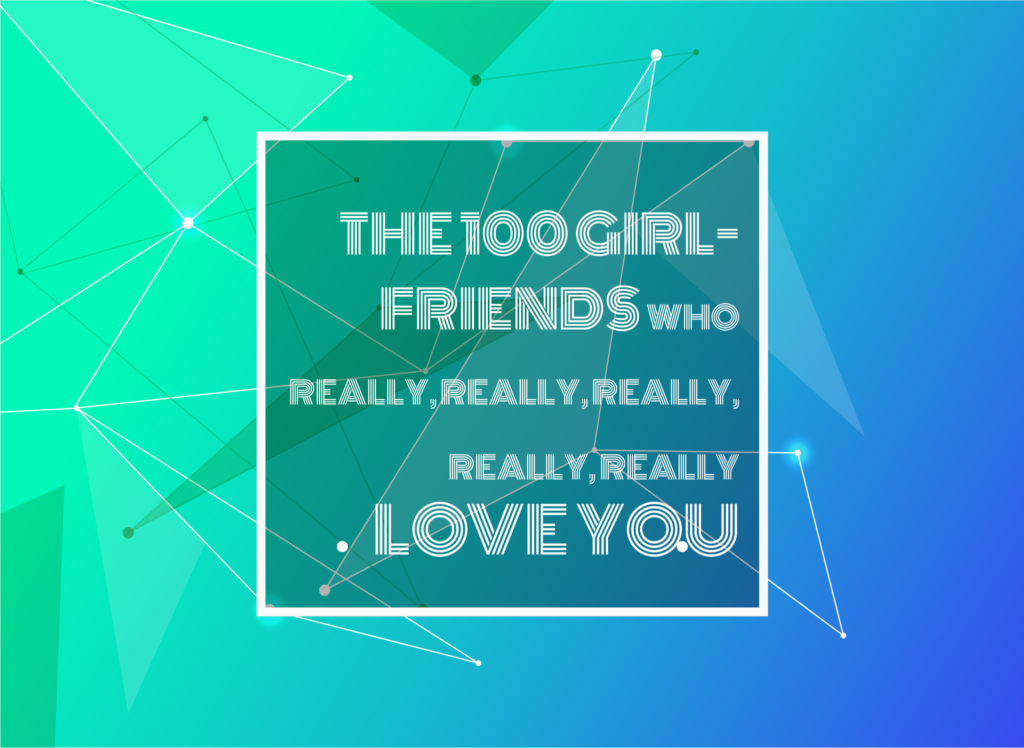 Text Typed in The 100 Girlfriends Who Really, Really, Really, Really, REALLY Love You