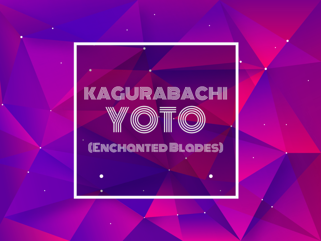 Text: kagurabachi yoto enchanted blades